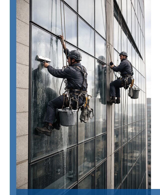 Профессиональная мойка стеклянных фасадов зданий в Волгодонске