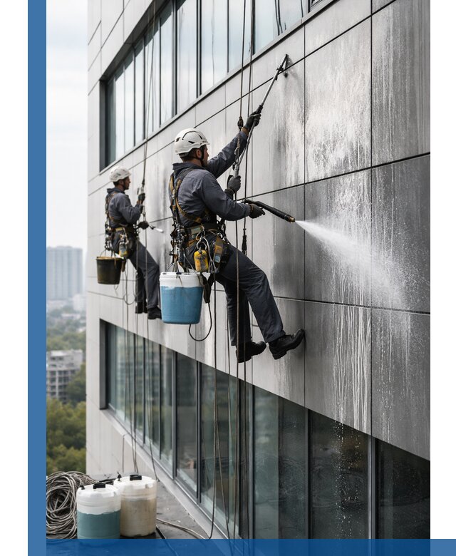 Профессиональная мойка вентилируемых фасадов в Волгодонске