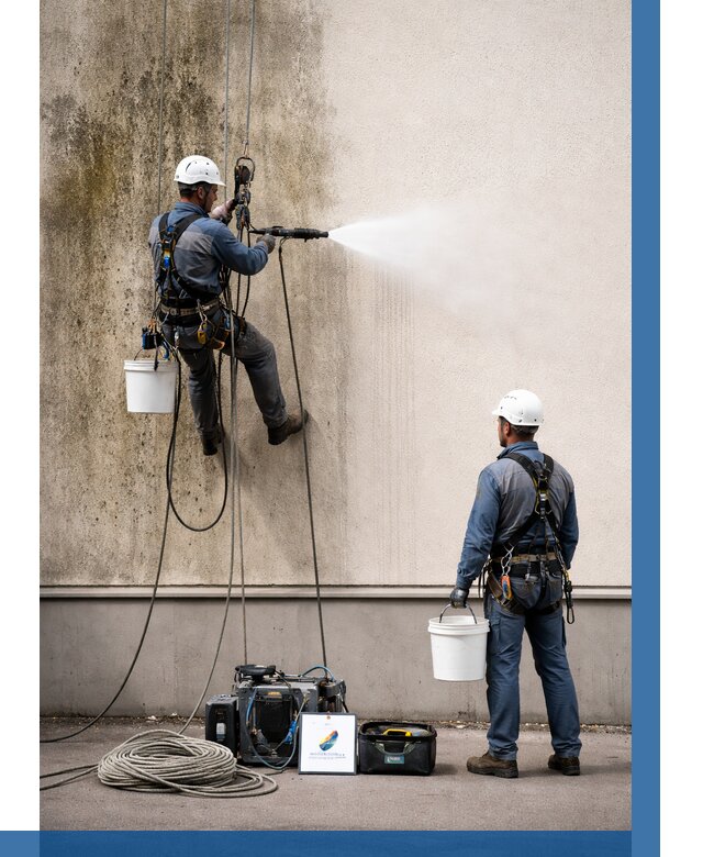 Очистка фасада от плесени в Волгодонске от 328 р. | ВЫСОТНИК-Вгн