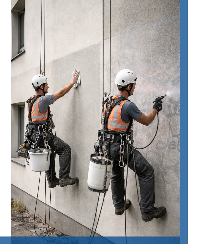 Антиграффити покрытие фасада в Волгодонске от 657 р. | ВЫСОТНИК-Вгн