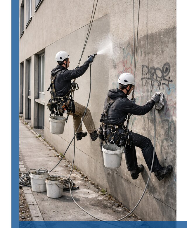 Антиграффити покрытие фасада с защитой от надписей в Волгодонске