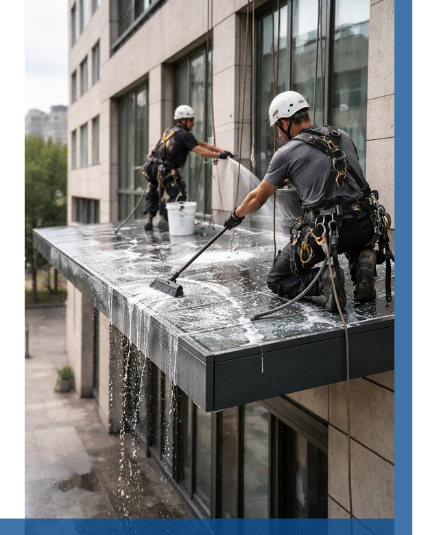 Мойка козырьков и навесов в Волгодонске от 3830 р. | ВЫСОТНИК-Вгн