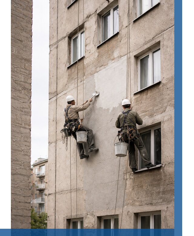 Косметический ремонт фасада в Волгодонске от 1204 р. | ВЫСОТНИК-Вгн