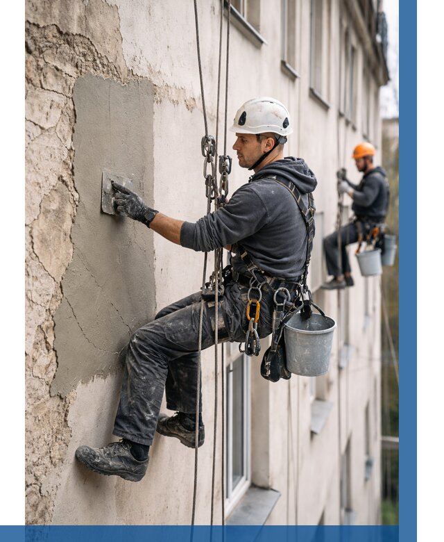 Восстановление штукатурки фасада в Волгодонске от 1313 р. | ВЫСОТНИК-Вгн