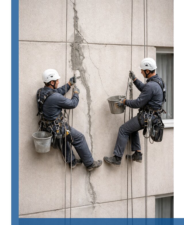 Заделка трещин на фасаде в Волгодонске с гарантийным ремонтом