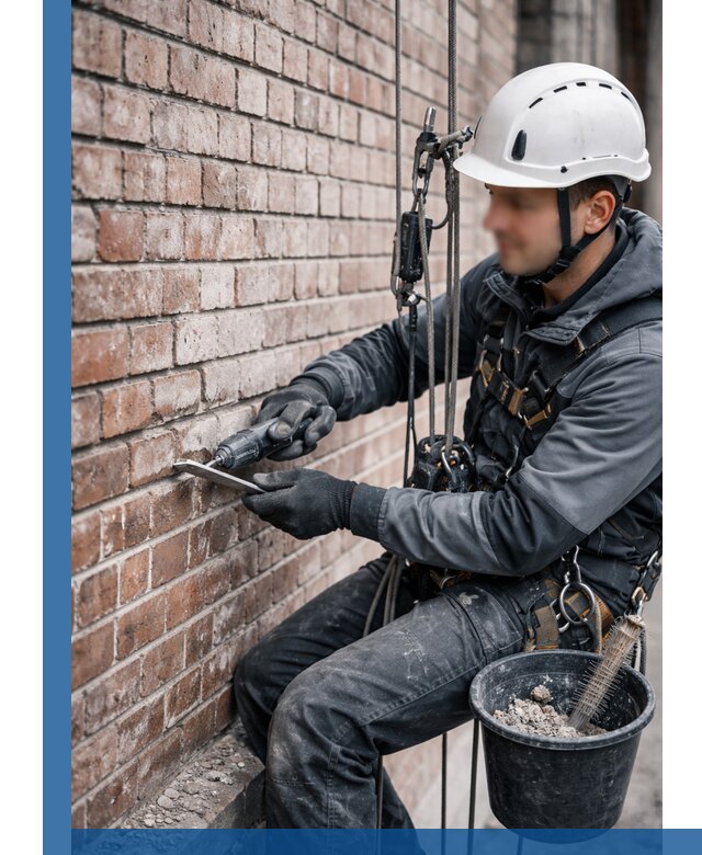 Расшивка кирпичных швов фасадов и стен, ремонт в Волгодонске