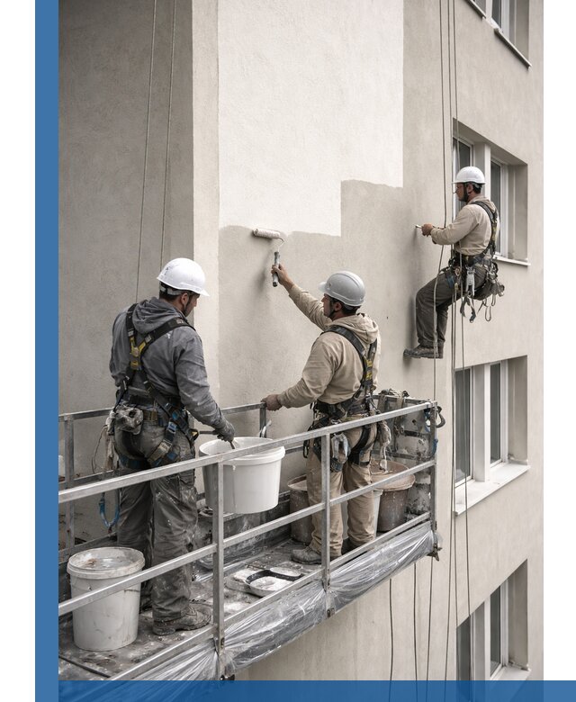 Покраска оштукатуренного фасада в Волгодонске под ключ с гарантией