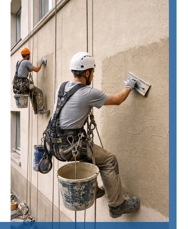 Декоративная штукатурка фасада в Волгодонске от 1313 р. | ВЫСОТНИК-Вгн