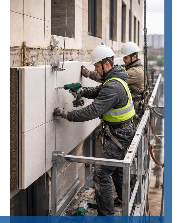 Монтаж фасадных термопанелей в Волгодонске от 1641 р. | ВЫСОТНИК-Вгн