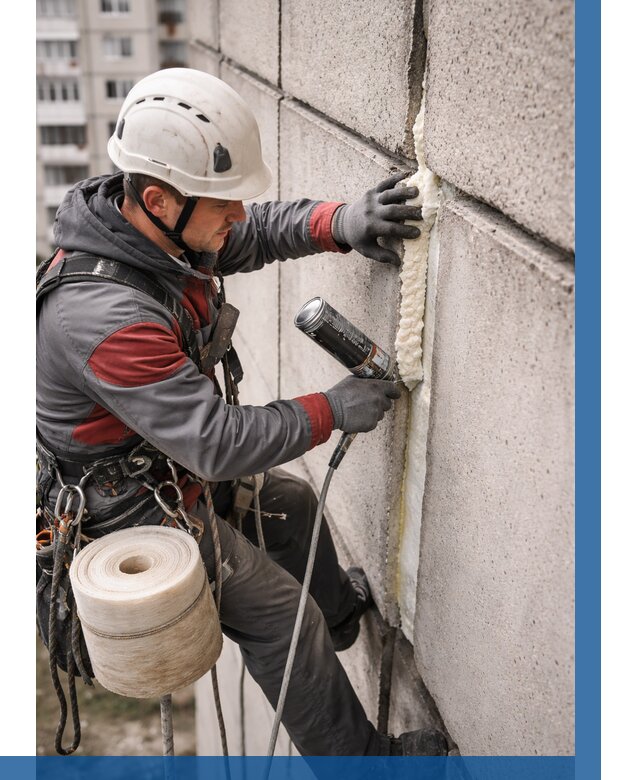 Утепление межпанельных швов в Волгодонске от 766 р. | ВЫСОТНИК-Вгн