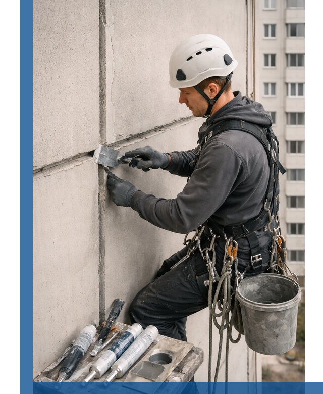Ремонт межпанельных швов в Волгодонске герметизация и восстановление