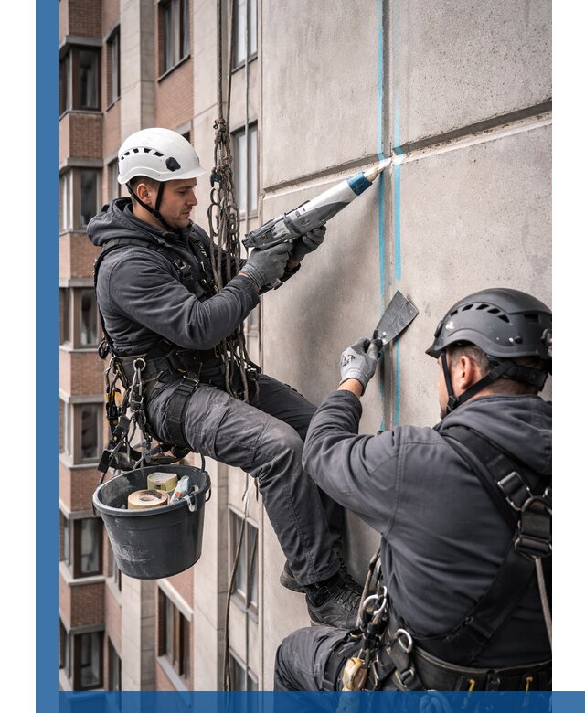 Вторичная герметизация швов фасада и кровли в Волгодонске