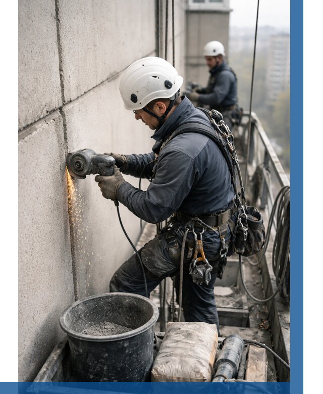 Штробление межпанельных швов в Волгодонске от 1313 р. | ВЫСОТНИК-Вгн