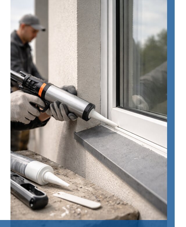Герметизация монтажных швов окон в Волгодонске от 711 р. | ВЫСОТНИК-Вгн