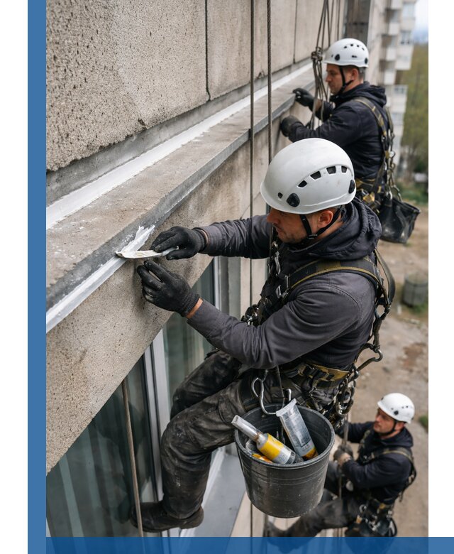 Герметизация примыкания балкона в Волгодонске под ключ с гарантией