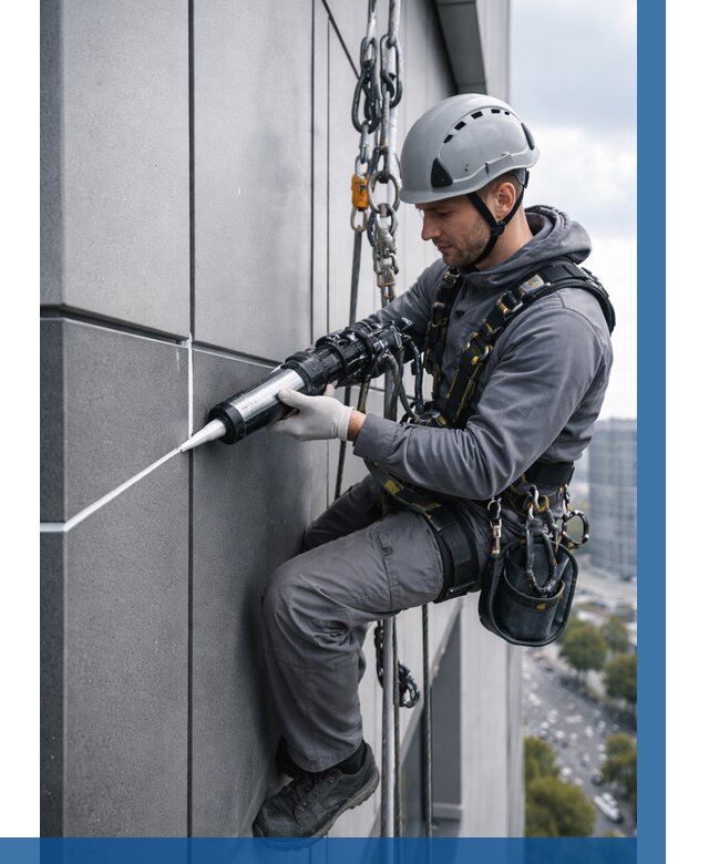 Герметизация стыков фасадных панелей в Волгодонске от 7113 р.| ВЫСОТНИК-Вгн