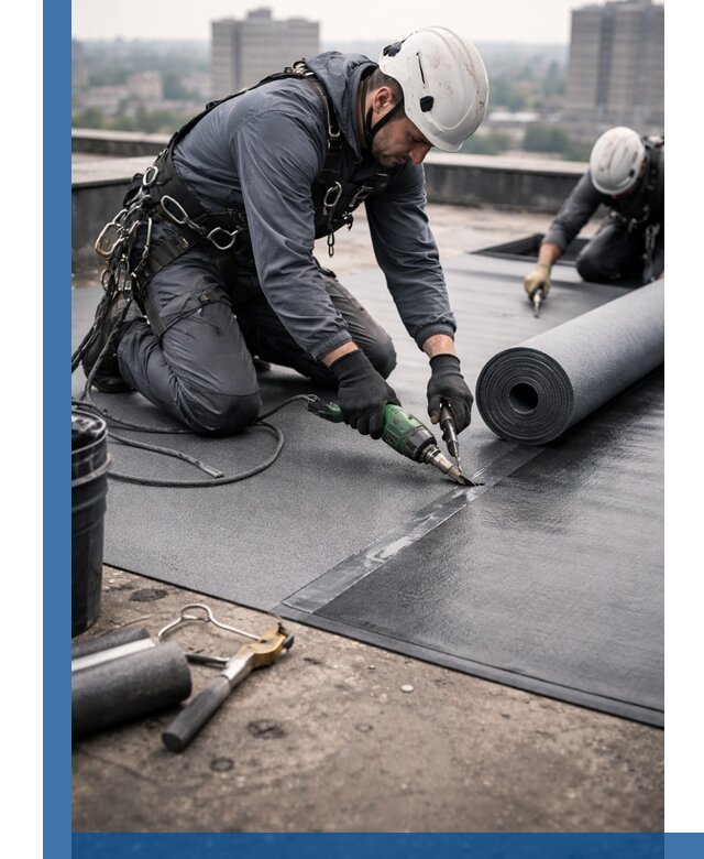 Ремонт мягкой кровли в Волгодонске с выездом промальпинистов