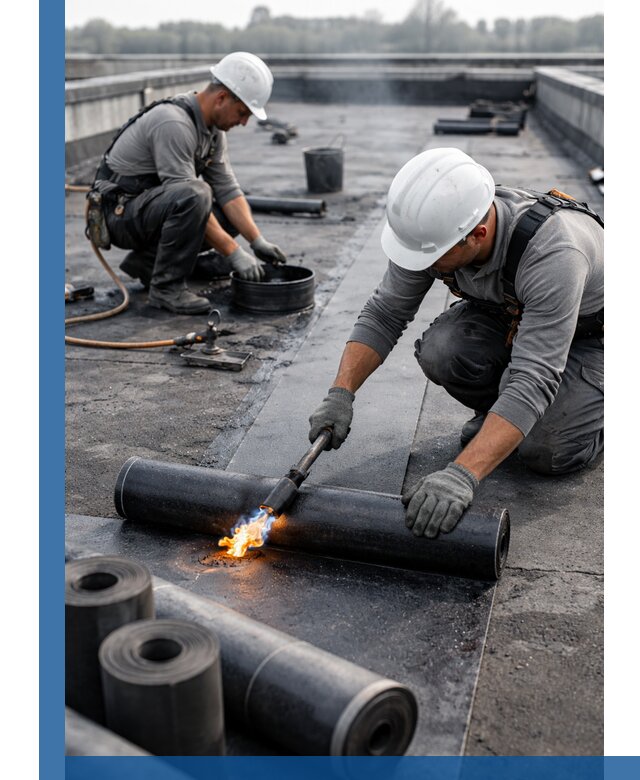 Ремонт рулонной кровли в Волгодонске герметизация и восстановление