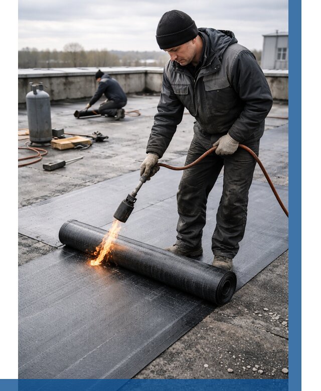 Ремонт наплавляемой кровли в Волгодонске от 766 р. | ВЫСОТНИК-Вгн