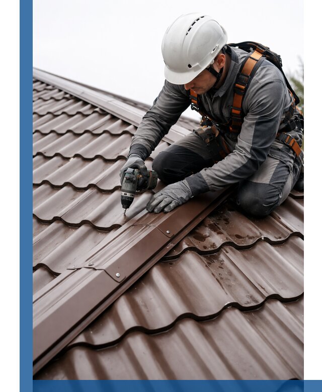 Ремонт металлочерепицы на крыше в Волгодонске профессионально