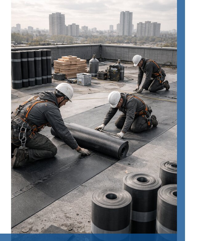 Монтаж мягкой кровли под ключ в Волгодонске от 492 р. | ВЫСОТНИК-Вгн