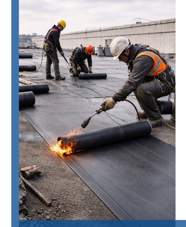 Монтаж наплавляемой кровли в Волгодонске профессионально