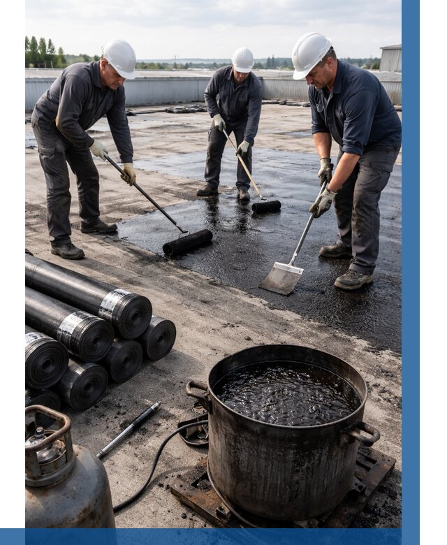 Гидроизоляция кровли мастикой в Волгодонске от 657 р. | ВЫСОТНИК-Вгн