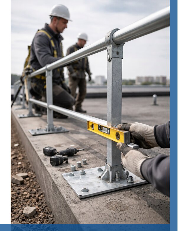 Монтаж кровельного ограждения в Волгодонске от 1313 р. | ВЫСОТНИК-Вгн