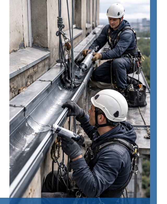 Ремонт водосточных желобов в Волгодонске от 7113 р. | ВЫСОТНИК-Вгн