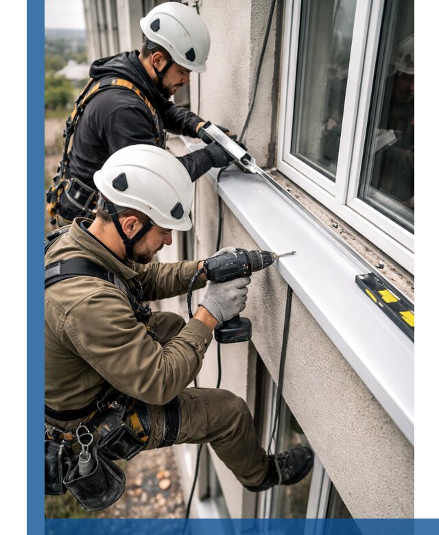 Профессиональный монтаж оконных отливов и отведения воды в Волгодонске