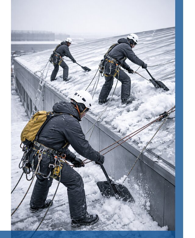 Очистка навесов от снега в Волгодонске от 4924 р. | ВЫСОТНИК-Вгн