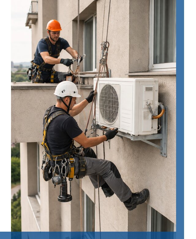 Монтаж внешнего блока кондиционера в Волгодонске от 7113 р. | ВЫСОТНИК-Вгн