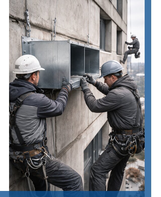 Монтаж вентиляционных коробов в Волгодонске от 3283 р. | ВЫСОТНИК-Вгн