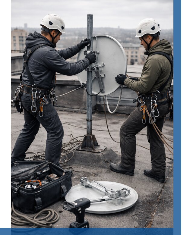 Демонтаж антенн на крыше в Волгодонске от 4924 р. | ВЫСОТНИК-Вгн