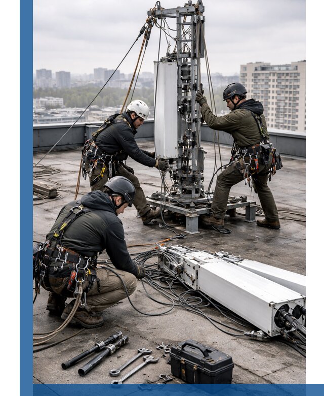 Демонтаж антенн на крыше зданий в Волгодонске с гарантией