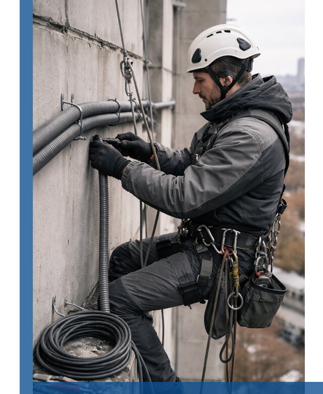 Профессиональный монтаж гофры для кабеля в Волгодонске с гарантией