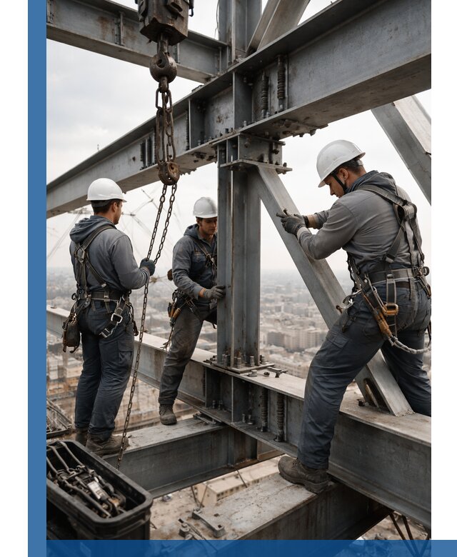 Профессиональный монтаж металлоконструкций на высоте в Волгодонске