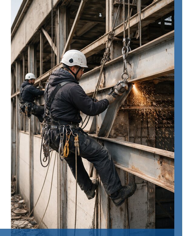 Демонтаж металлоконструкций на высоте в Волгодонске от 7113р. |ВЫСОТНИК-Вгн