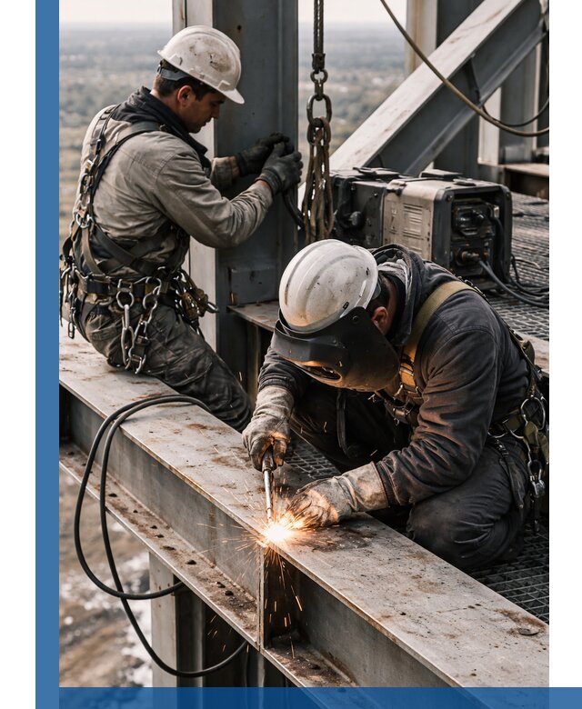 Высотные сварочные работы в Волгодонске для промышленных объектов