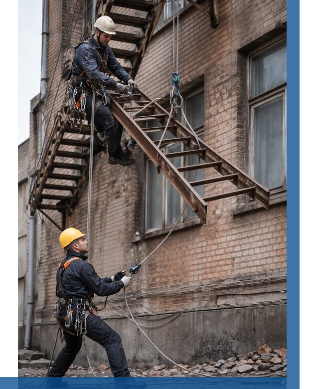 Демонтаж пожарной лестницы в Волгодонске от 13132 р. | ВЫСОТНИК-Вгн