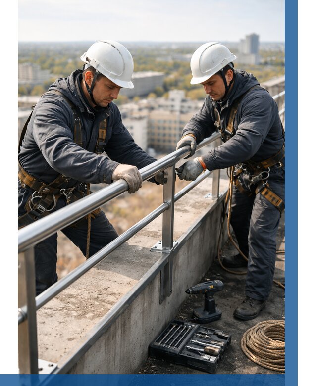 Монтаж перил на высоте в Волгодонске от 2736 р. | ВЫСОТНИК-Вгн