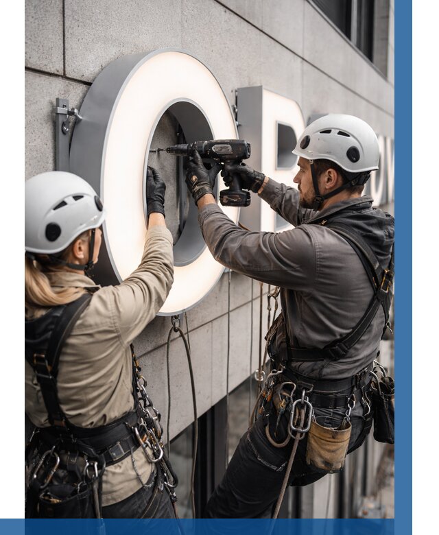 Монтаж световых букв в Волгодонске от 3283 р. под ключ ВЫСОТНИК-Вгн