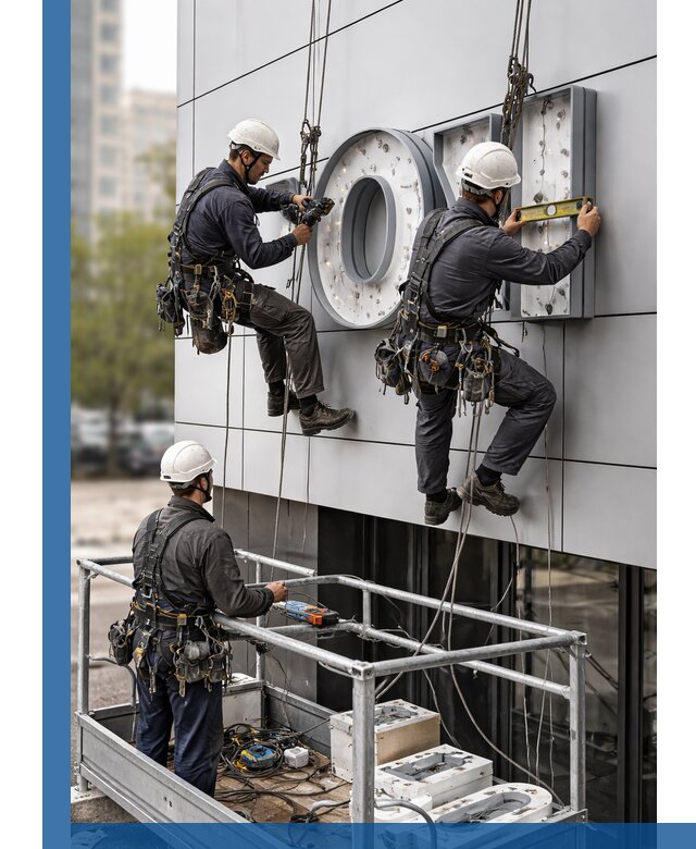 Профессиональный монтаж световых букв в Волгодонске под ключ
