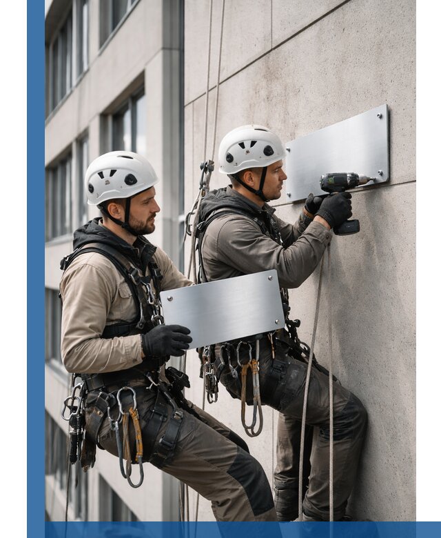 Монтаж табличек и указателей в Волгодонске для зданий и сооружений