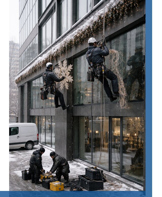 Демонтаж новогоднего оформления в Волгодонске от 6019 р. | ВЫСОТНИК-Вгн