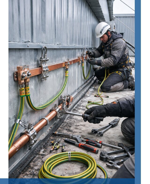 Монтаж заземления здания в Волгодонске от 27358 р. | ВЫСОТНИК-Вгн