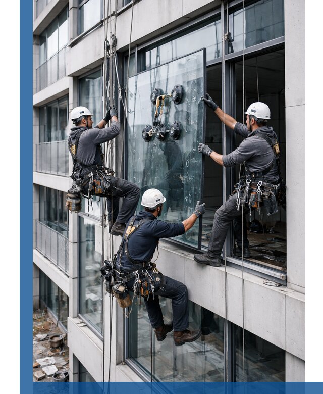 Фасадное остекление и монтаж витражей зданий в Волгодонске под ключ