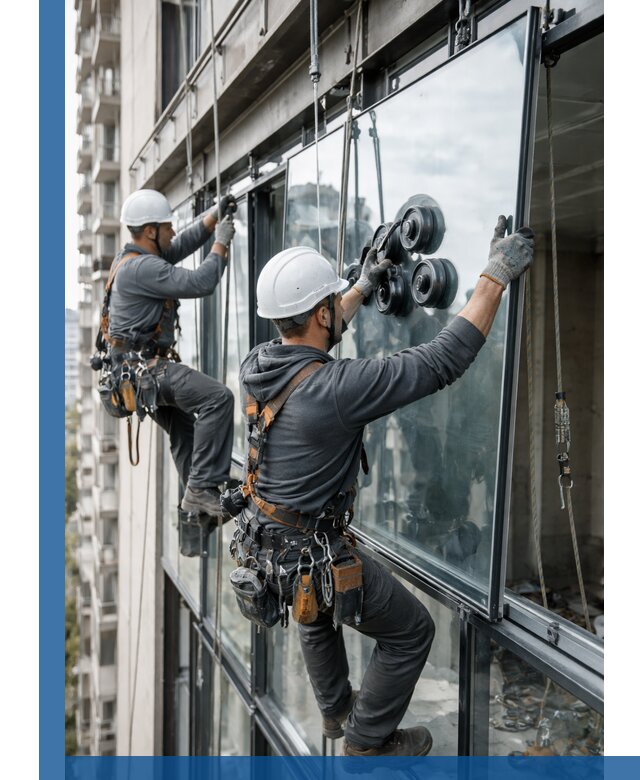 Витражное остекление фасадов и лоджий в Волгодонске под ключ