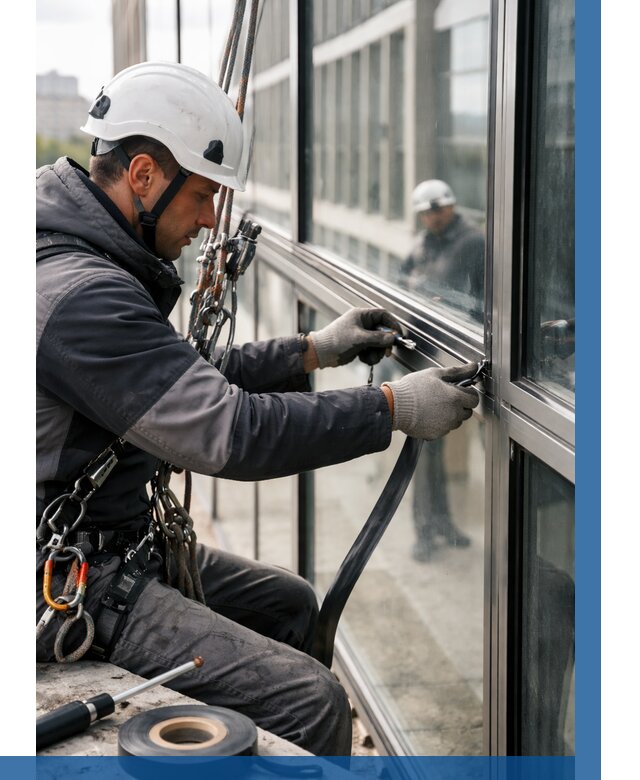 Ремонт витражных конструкций в Волгодонске от 3830 р. | ВЫСОТНИК-Вгн