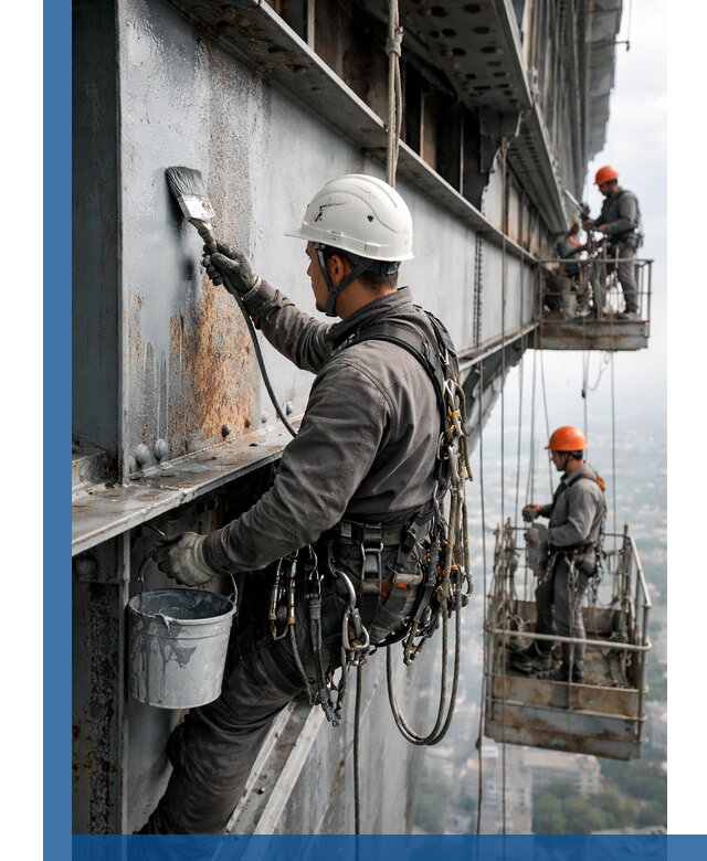 Покраска металлоконструкций на высоте в Волгодонске профессионально